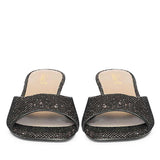 Saint Lorelei Burgundy Glitter Kitten Heels