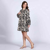 Saint Womens Ivory Cotton Poplin Short Dress