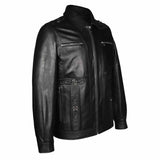 Saint Benjo Black Leather Men's Jacket