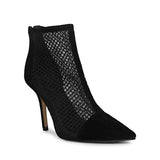 Saint Kinslee Black Mesh & Suede Leather Pumps