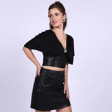 Saint Oriana Black Leather Jackets