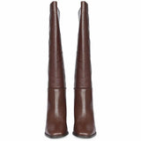 Saint Lia Brown Leather Knee High Slouch Boots