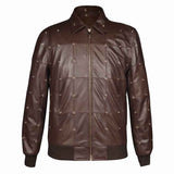 Saint Joshua Chocolate Brown Leather Men's Jackets
