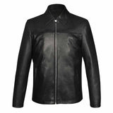 Saint Jory Black Leather Men's Jacket