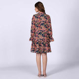 Saint Nerina Womens Blue Multi Bloom Mini Dress