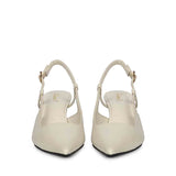Saint Josie Offwhite Leather Pumps
