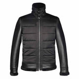 Saint Denis Black Leather Men's Jackets