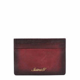Red Italian Leather Men's Wallet Set