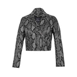 Saint Evie Grey Leather Women Jackets