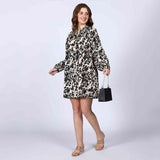 Saint Womens Ivory Cotton Poplin Short Dress