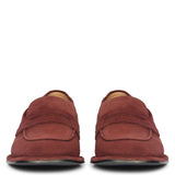 Saint Carla Burgundy Suede Leather Saddle Moccasins