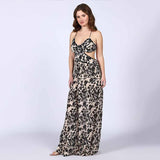 Saint Womens Ivory Cut-out Waist Maxi Dress