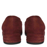 Saint Jacqueline Burgundy  Suede Leather Moccasins
