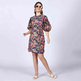 Saint Solene Womens Multi Cotton Lining Short Dress