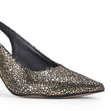 Saint Callie Metallic Gold Leather Pumps