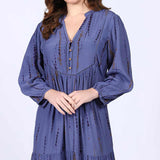 Saint Elodie Womens Midnight Blue Maxi Dresses