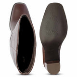 Saint Lia Brown Leather Knee High Slouch Boots