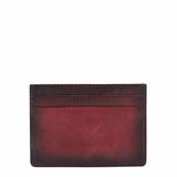 Red Italian Leather Men's Wallet Set
