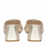 Saint Aurora Gold Metallic Jeweled Heels