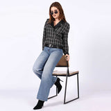 Saint Adria Grey Leather Women Collar Jackets