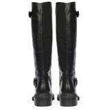 Saint Imogen Multi Studs Black Leather Long Boots