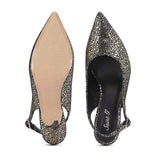 Saint Callie Metallic Gold Leather Pumps