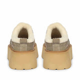 Saint Glaressa Studded Platform Suede Leather Slip-Ons