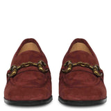Saint Jacqueline Burgundy  Suede Leather Moccasins