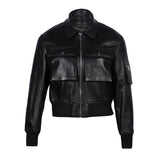 Saint Rosine Women Black Leather Jackets