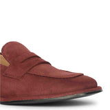 Saint Carla Burgundy Suede Leather Saddle Moccasins