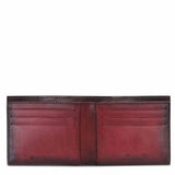 Red Italian Leather Men's Wallet Set