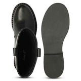 Saint Lilah Black Leather Long Boots