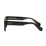 Bora Glow Obsidian Black Rectangular Sunglasses