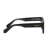 Bora Glow Obsidian Black Rectangular Sunglasses