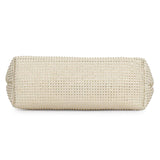 Aria Crystal Embellished Off White Leather Mini Handbags