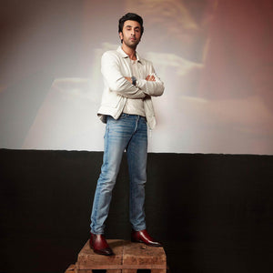 Red Leather Ankle Boot for Men