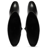 Saint Ivanna Black Leather Knee High Boots - SaintG India