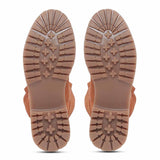 Janet Wood Suede Leather Pull On Knee High Boots