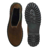 Saint Theresa High Ankle Black Leather Boots with Decorative Buckle – Stylish and chic footwear for a bold and confident look