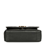 Addie Black Hand Woven Leather Sling Bags.