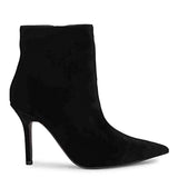 Saint Vienna Black Velvet Stiletto Ankle Boots