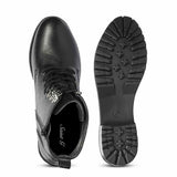 Saint Moira Black Leather Lace up Ankle Boots