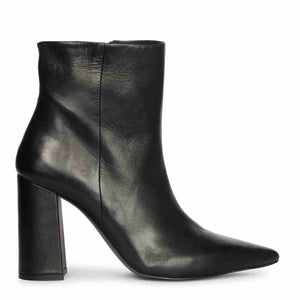 Saint Hana Handcrafted Black Leather Ankle Boots
