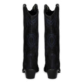 Saint Elodie Stitched Cobalt Leather Handcrafted Cowboy Boots