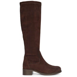 Saint Amy Brown Stretch suede Leather Knee High Boots