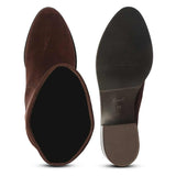 Saint Amy Brown Stretch suede Leather Knee High Boots