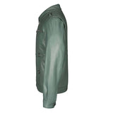 Saint Benjo Turquoise Leather Men's Jacket