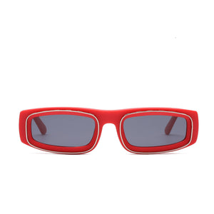 Bahama Vibe Scarlet Red Oval Sunglasses