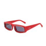 Bahama Vibe Scarlet Red Oval Sunglasses