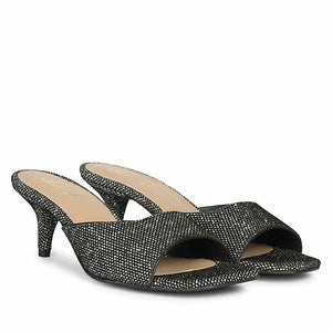 Saint Lorelei Pewter Glitter Kitten Heels